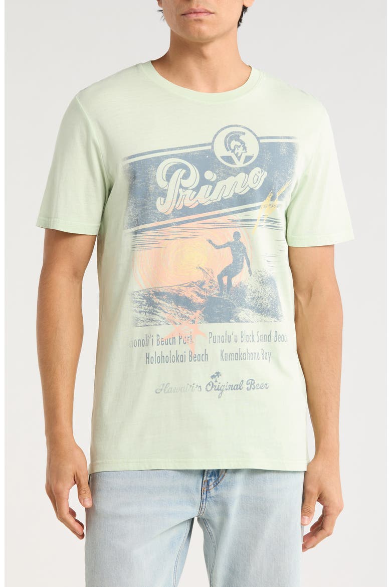 Scribble Primo Surf Graphic T-Shirt, Main, color, GREEN