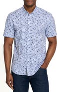 Brooklyn Brigade Greenpoint Garden Short Sleeve Button Down Performance Shirt