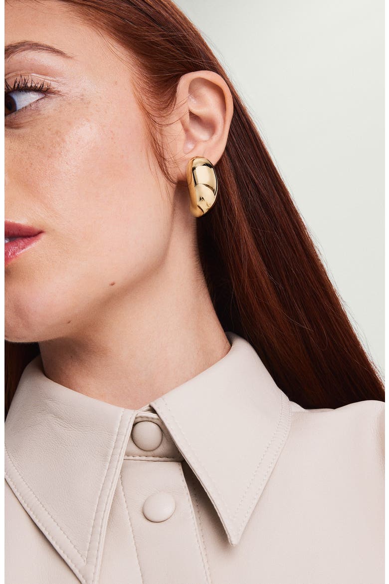 Mega Dôme Earrings, Alternate, color, 18k Gold Vermeil