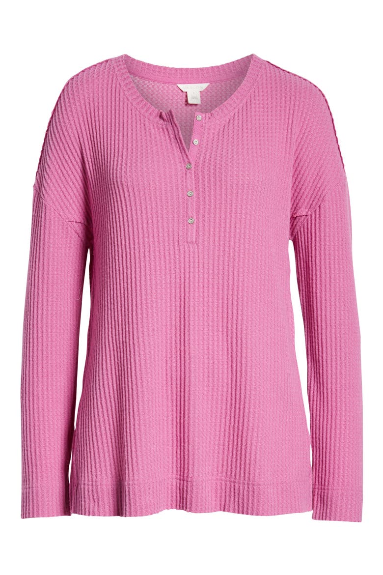 Thermal Henley Top, Alternate, color, PINK ROSEBUD