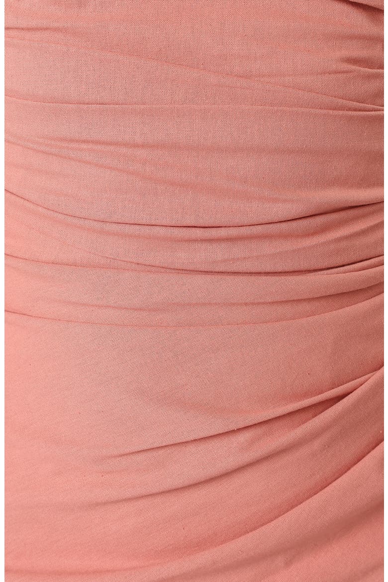 Axel Ruched Cotton Maxi Dress, Alternate, color, PINK