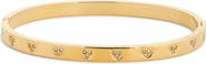 EYE CANDY LOS ANGELES Ella CZ Heart Bangle Bracelet