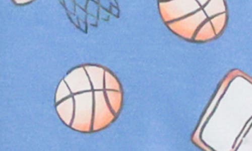 Copper Pearl Dunk Fitted One-piece Pajamas In Blue
