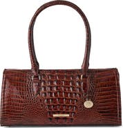 Brahmin Sophia Croc Embossed Leather Satchel
