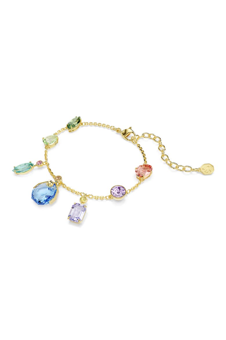Gema Crystal Charm Line Bracelet, Alternate, color, GOLD/ MULTI