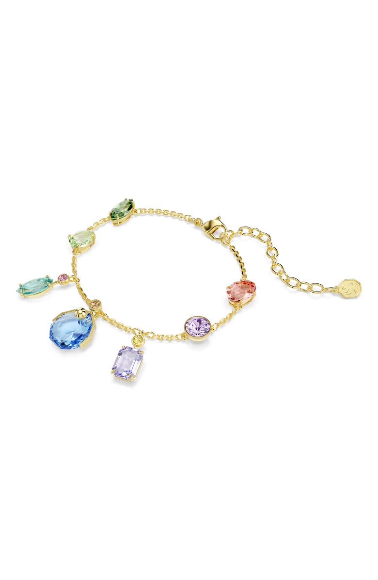 Swarovski Gema Crystal Charm Line Bracelet, Alternate, color,