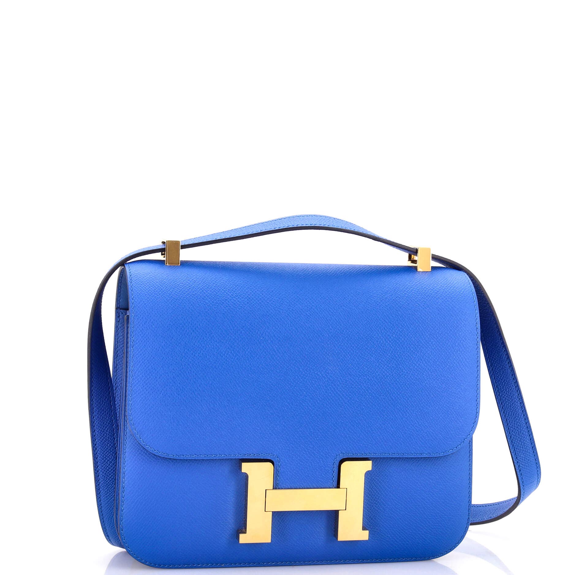 Pre-Owned Hermes Constance Bag Epsom 23, Alternate, color, Bleu Zellige