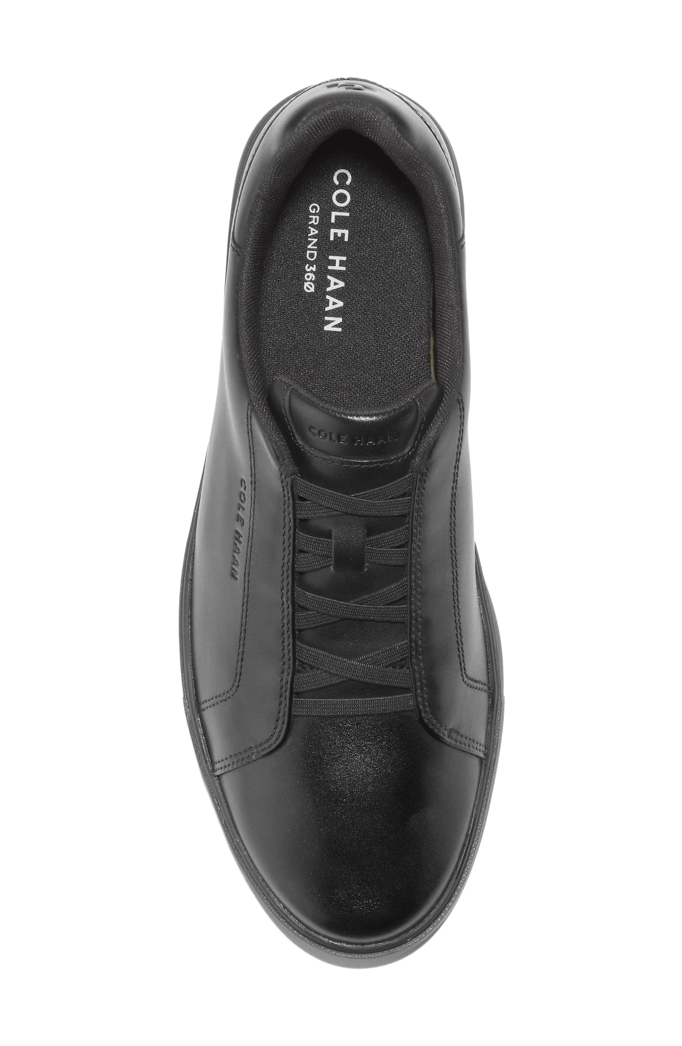 Cole Haan GrandPro Luxe Wholecut Sneaker, Alternate, color, Black / Black
