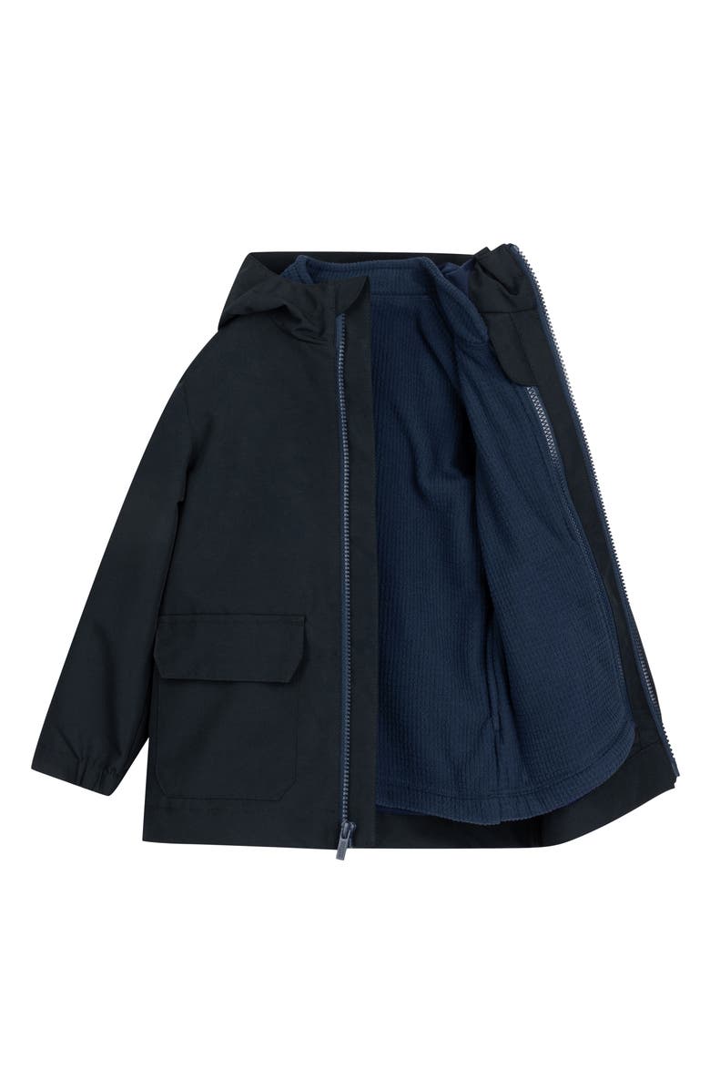 MILES THE LABEL Kids' 3-in-1 Water Repellent Hooded Coat, Alternate, color, 