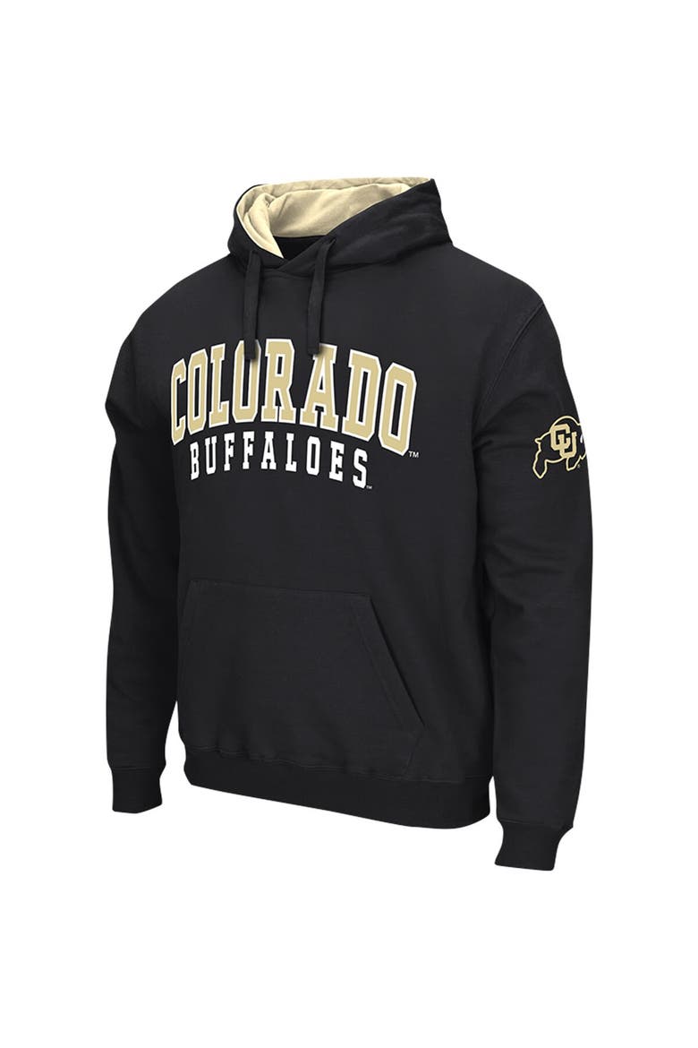 Men's Colosseum Black Colorado Buffaloes Double Arch Pullover Hoodie, Alternate, color, Black