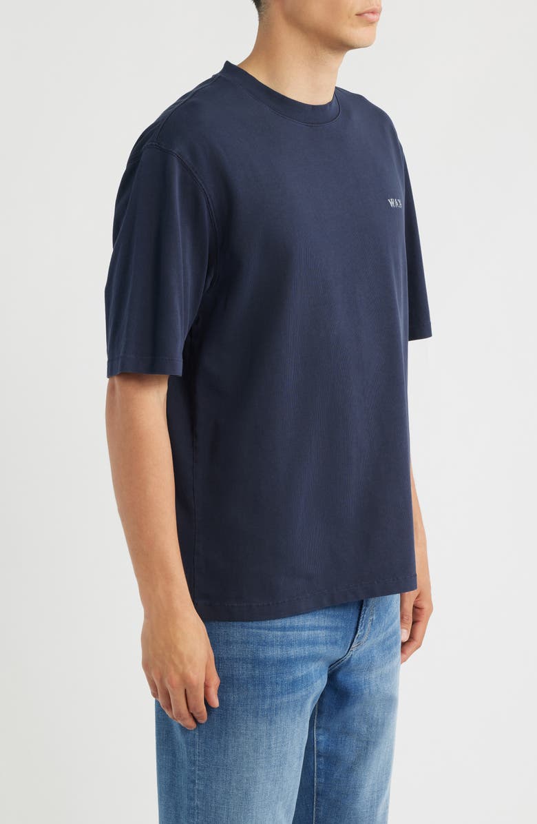 Wax London Milton Varsity T-Shirt, Alternate, color, Navy