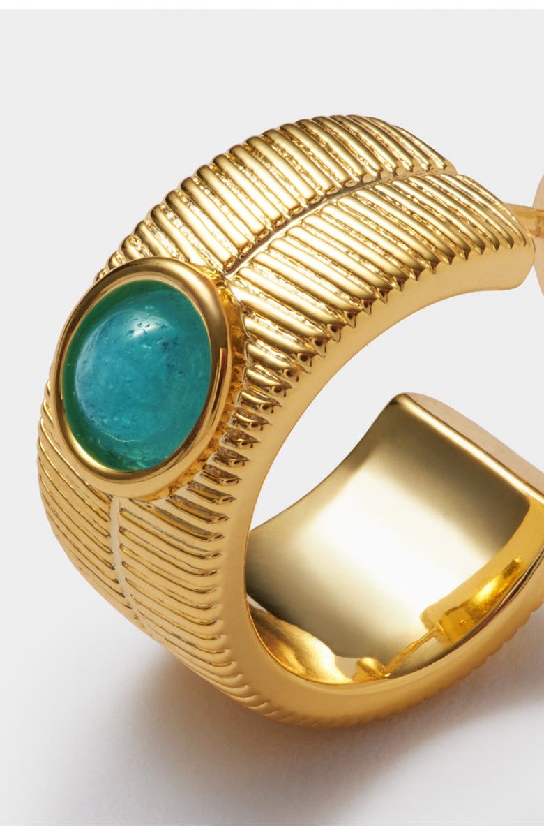 Katie Loxton 'March' Waterproof Gold Birthstone Hoop Earrings, Alternate, color, March