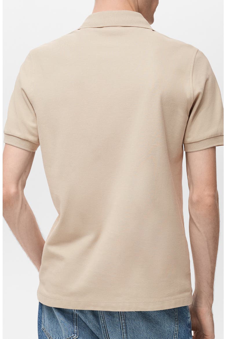 Regular Fit Cotton Pique Knit Polo, Alternate, color, ECRU