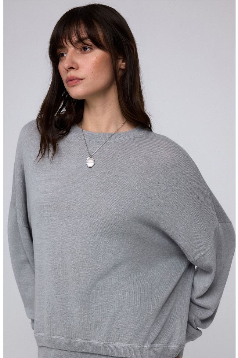 Nilo Knitted Crewneck, Alternate, color, gray