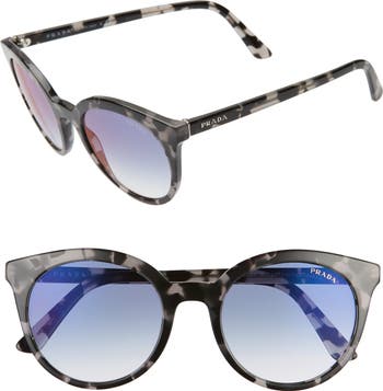 Prada 53mm Round Cat Eye Sunglasses Nordstromrack