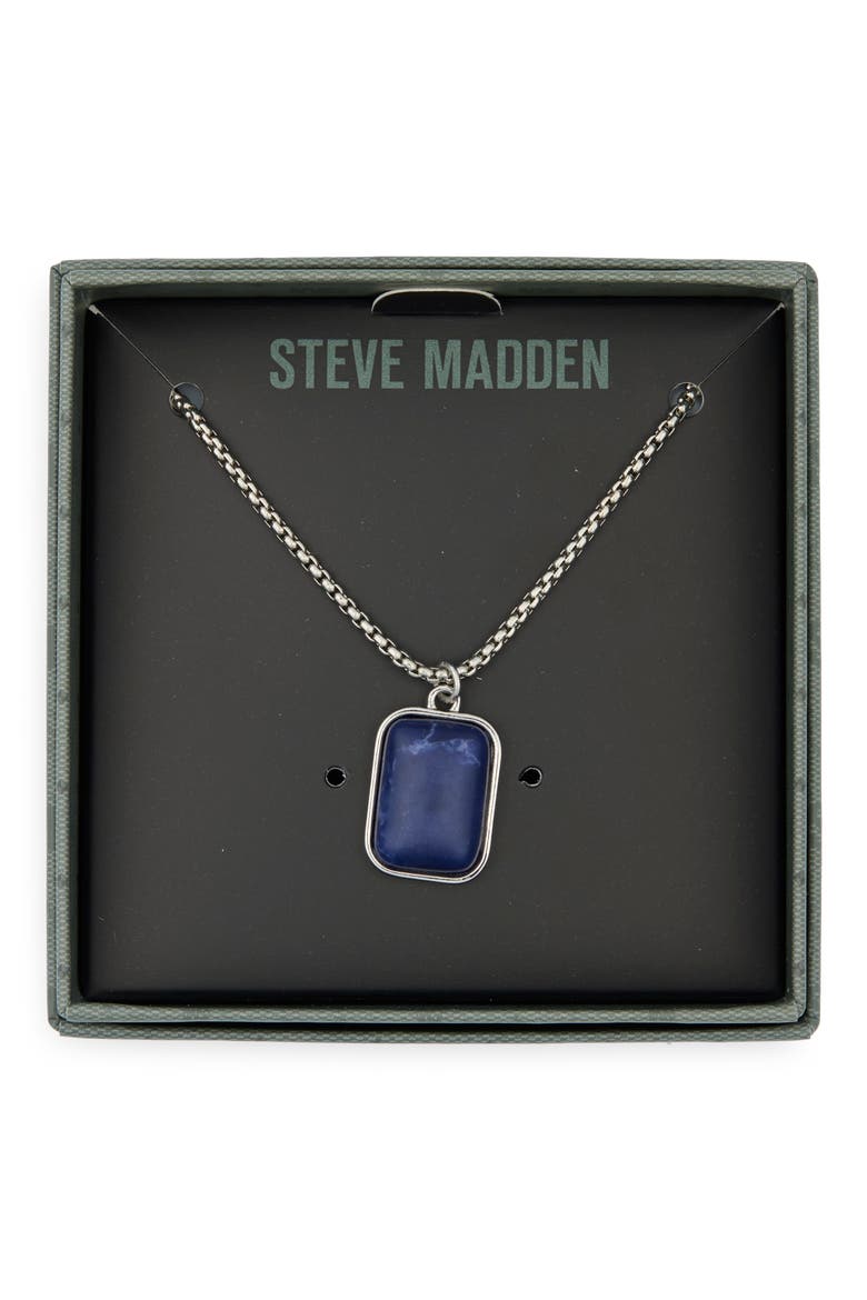 Lapis Pendant Necklace, Main, color, SILVER/ TOPAZ