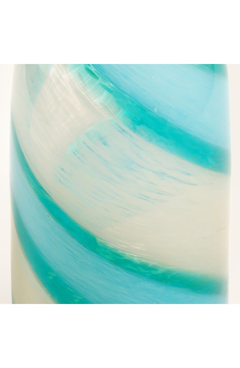 Zsa Zsa Zsu Macau Glass Vase 12 In, Alternate, color, Green