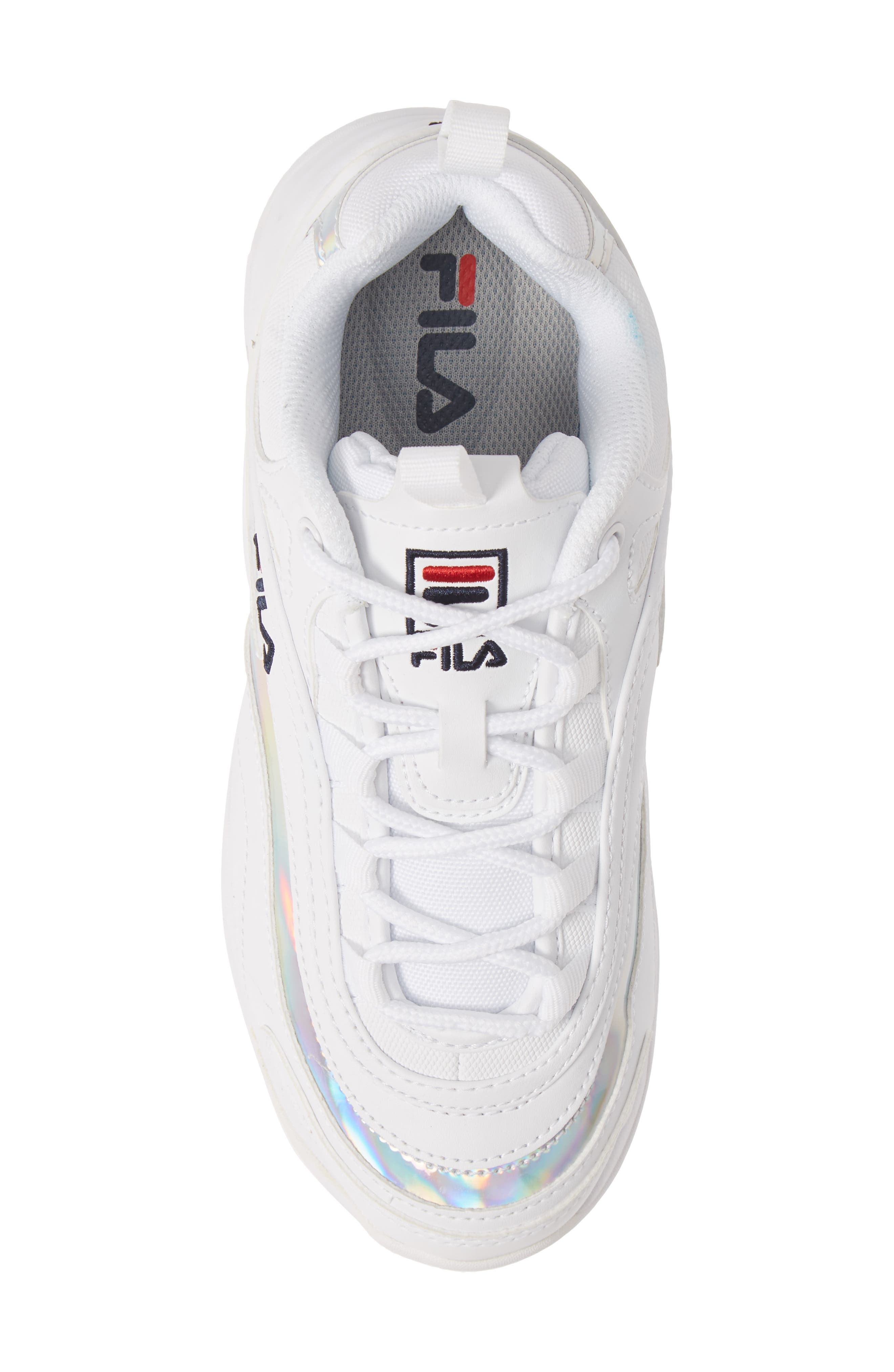 Ray Sneaker, Alternate, color, WHITE/ METALLIC SILVER/ WHITE