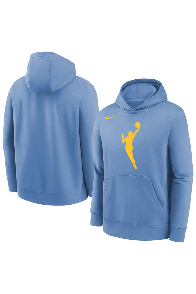 Youth Nike Light Blue WNBA Logo Essential Team Pullover Hoodie, Main, color, Light Blue