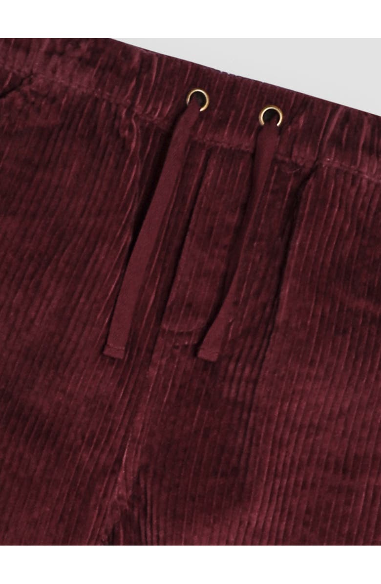 JOJO MAMAN BEBE Cotton Corduroy Joggers, Alternate, color, Burgundy