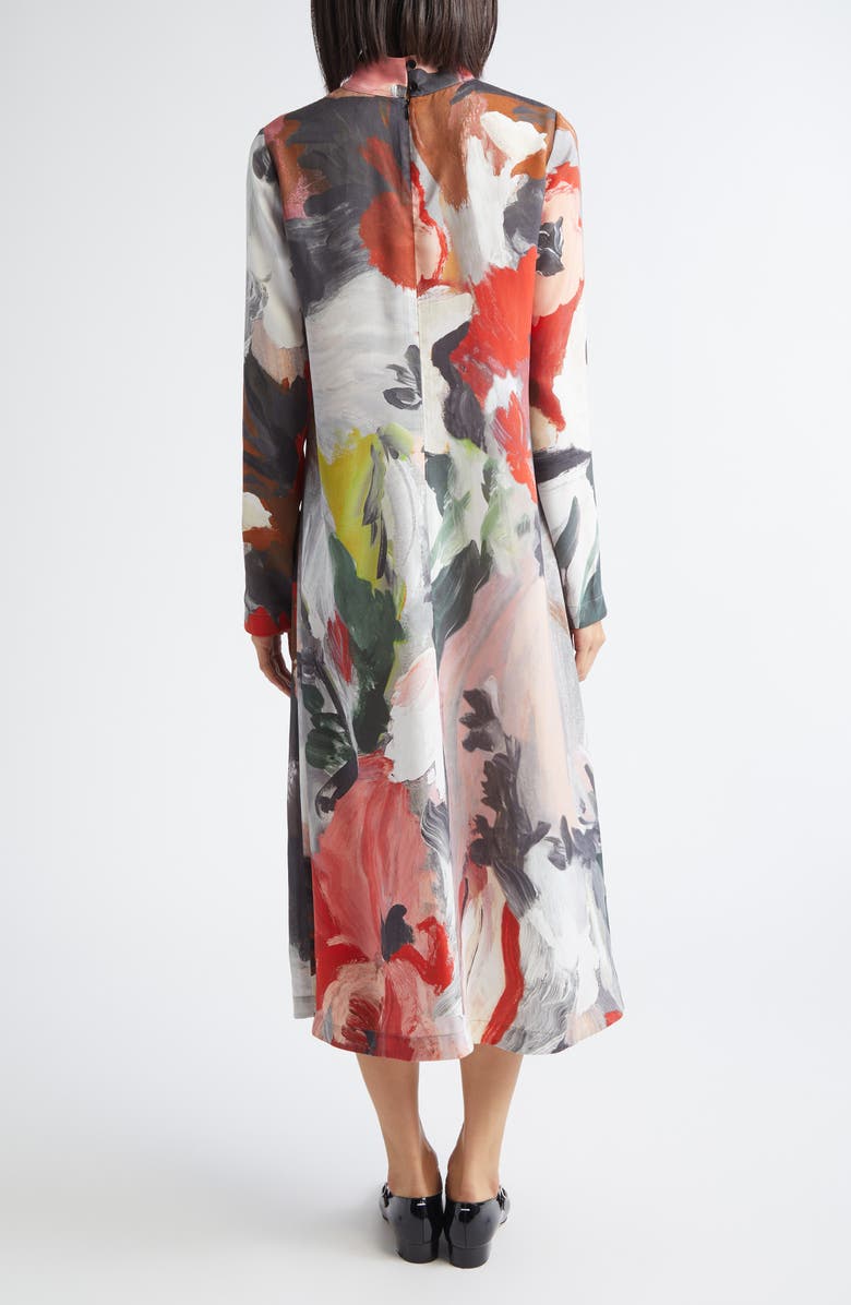 Stine Goya Paint Print Long Sleeve Dress, Alternate, color, My Garden