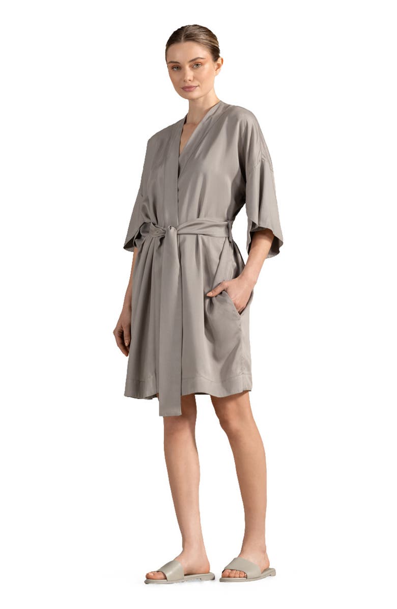 Togas Naomi Short Woman's bathrobe, Alternate, color, Brown