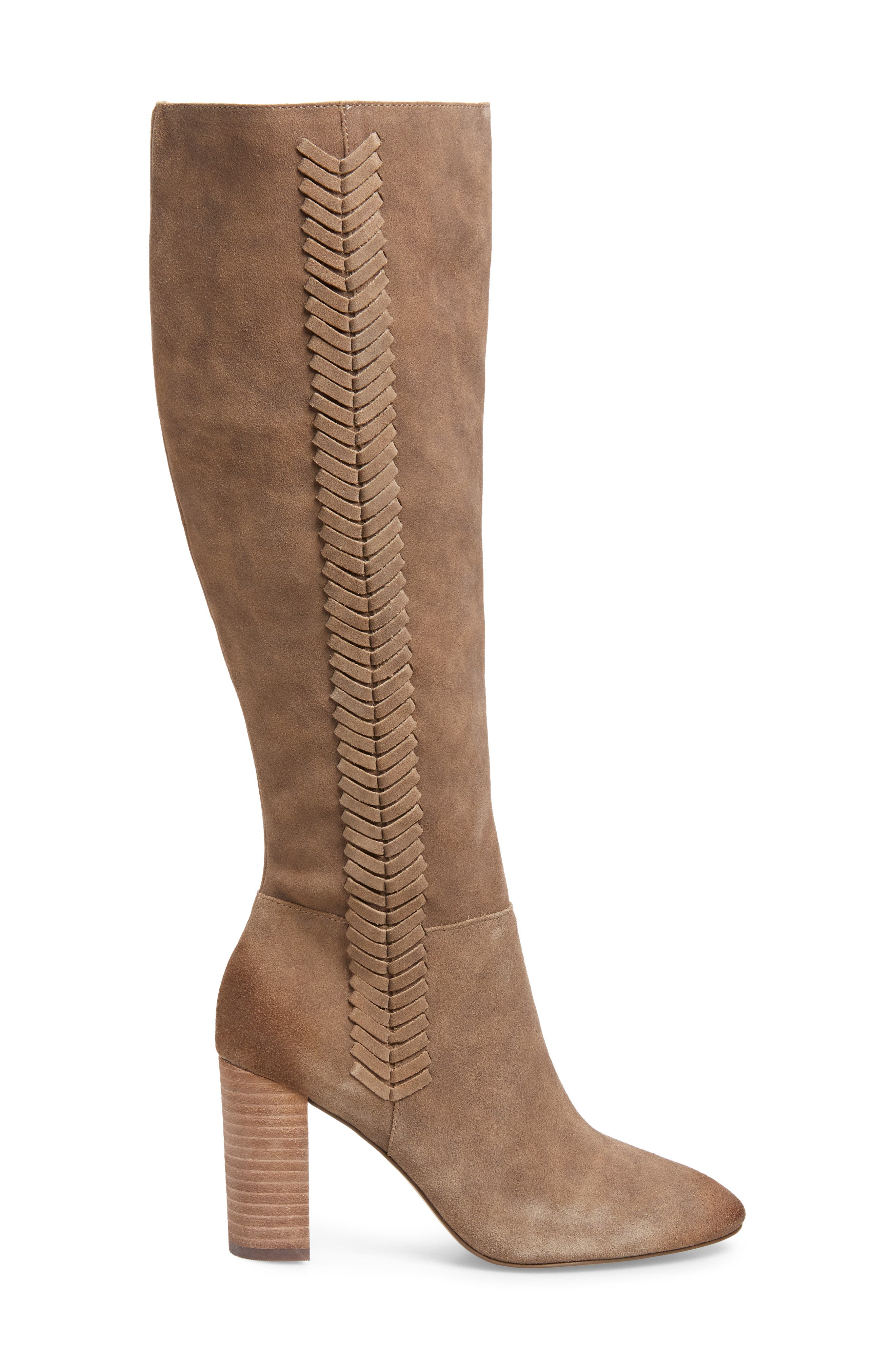 Benedict Knee High Boot, Alternate, color, TAUPE SUEDE