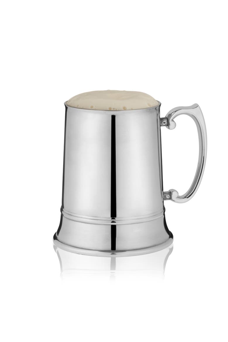 Beer Stein in Stainless Steel, Main, color, Silver