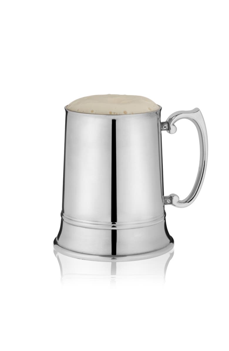 Viski Beer Stein in Stainless Steel, Main, color, Silver