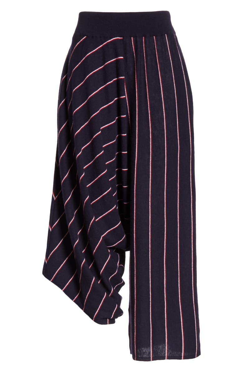 Stella McCartney Stripe Wool Knit Crop Pants, Alternate, color, 