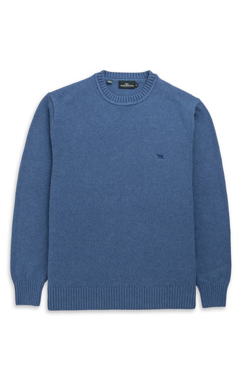 Rodd & Gunn Crewneck Cotton Sweater In Blue