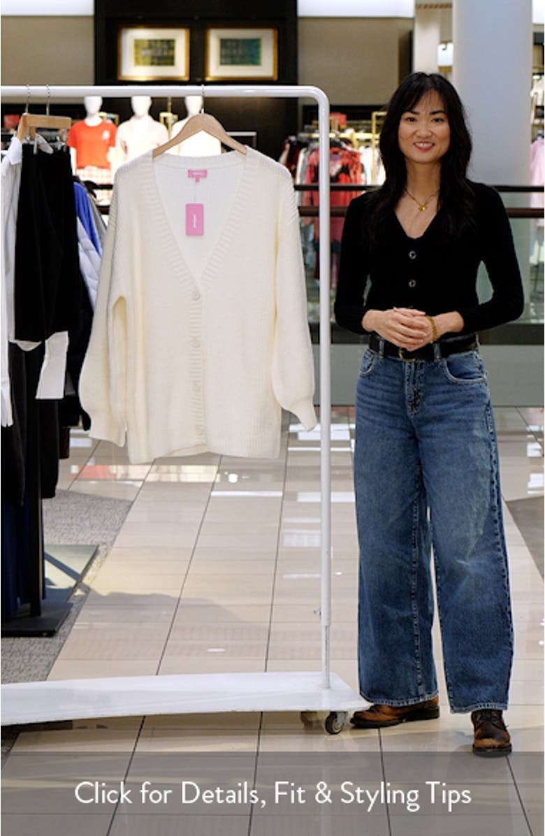 Mathilde Oversize V-Neck Cardigan, sales video thumbnail