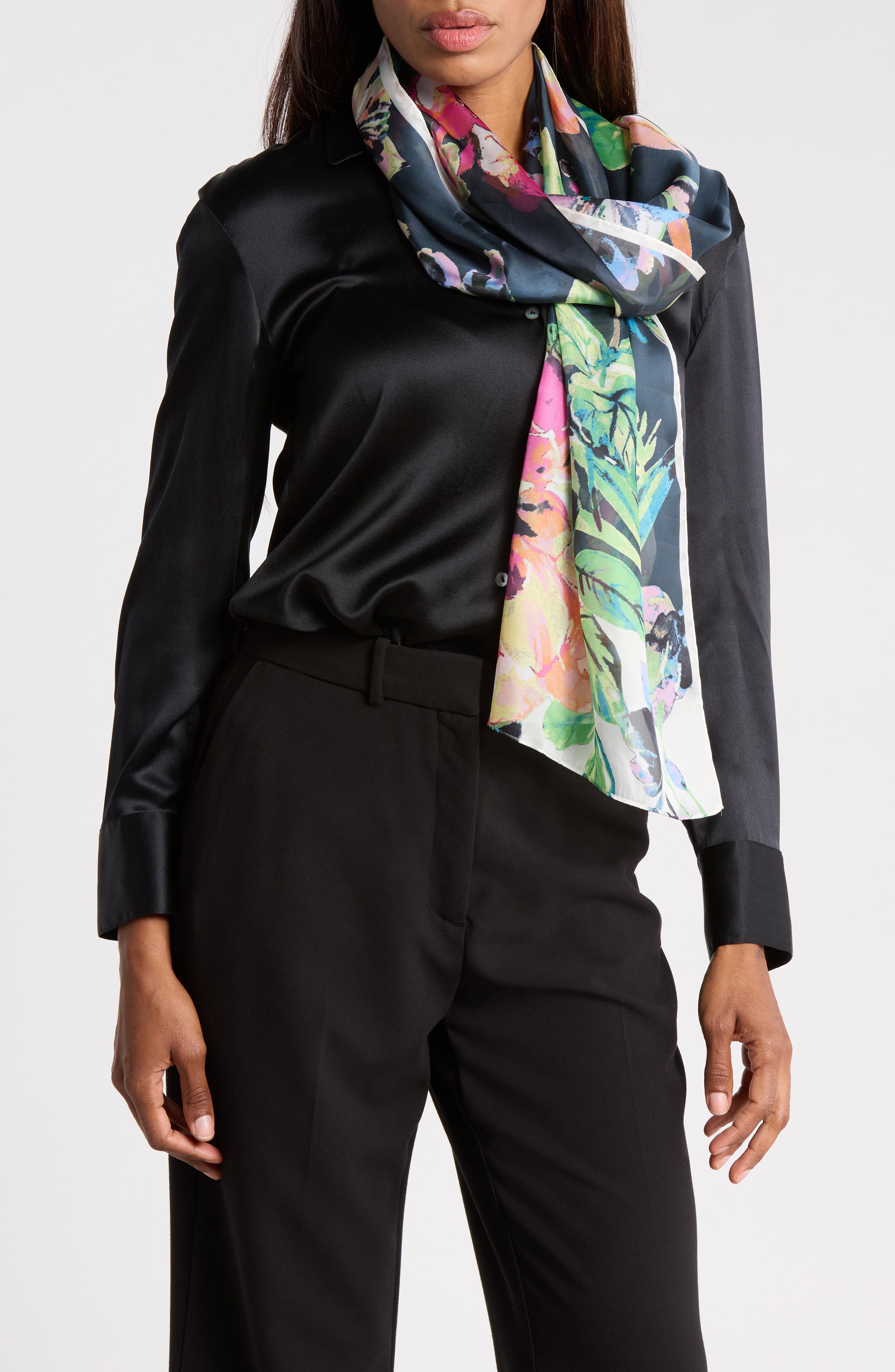 Garden Blooms Oblong Scarf