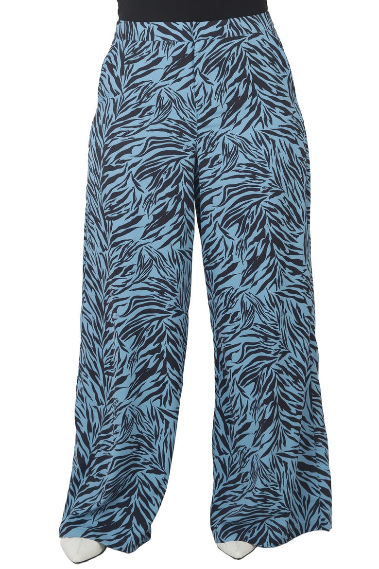 High Waist Wide Leg Pants, Main, color, ZEBRA FEVER