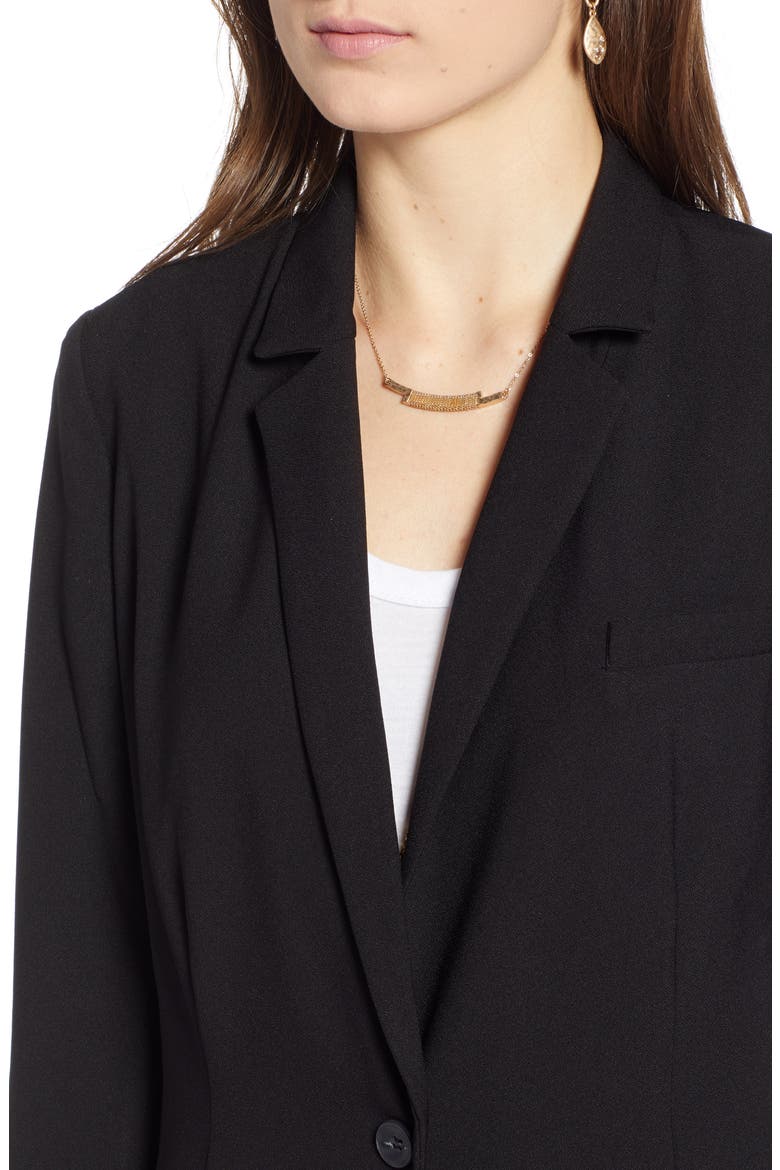 Relaxed Blazer, Alternate, color, BLACK