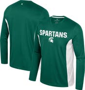 COLOSSEUM Men's Colosseum Green Michigan State Spartans Warm Up Long Sleeve T-Shirt