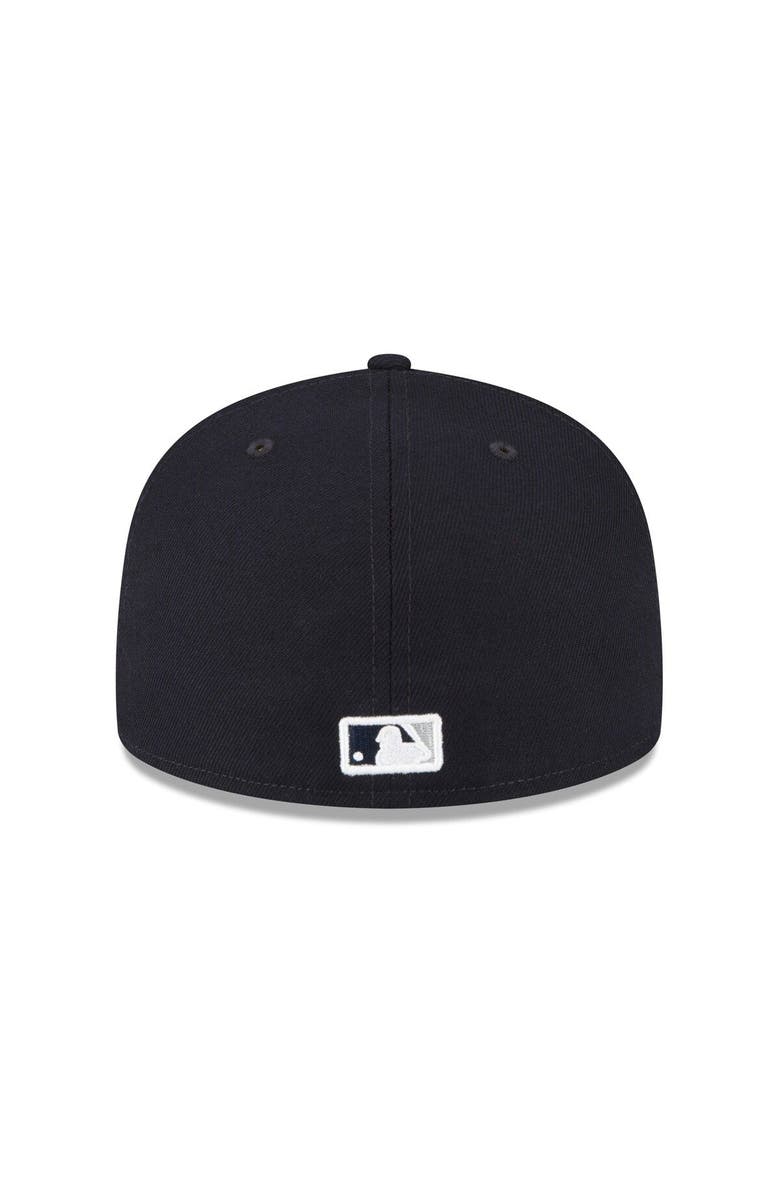 New Era Men's New Era Navy New York Yankees Throwback Authentic Collection 59FIFTY Fitted Hat, Alternate, color, 
