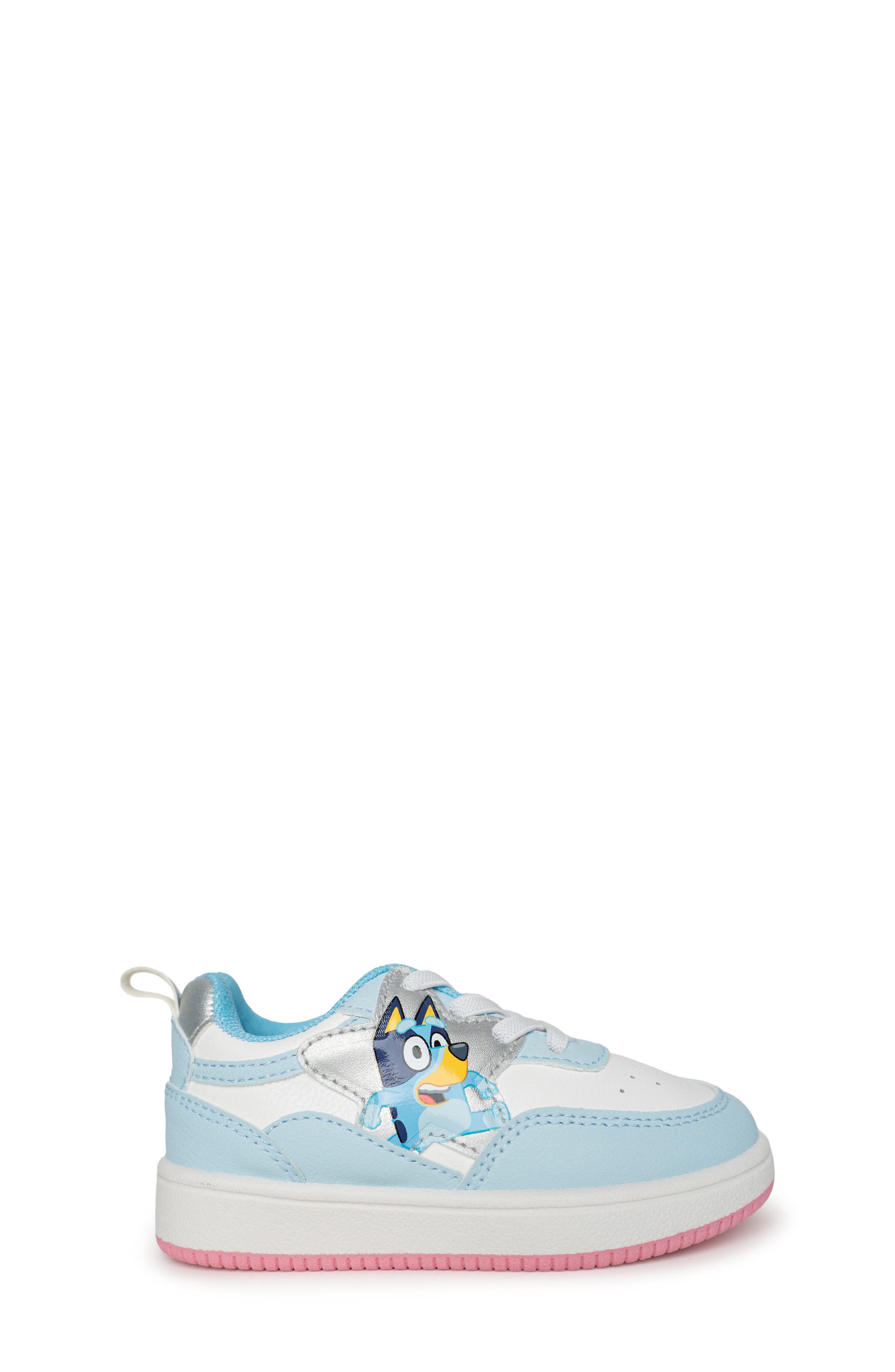 Kids' Bluey Court Sneaker, Alternate, color, WHITE