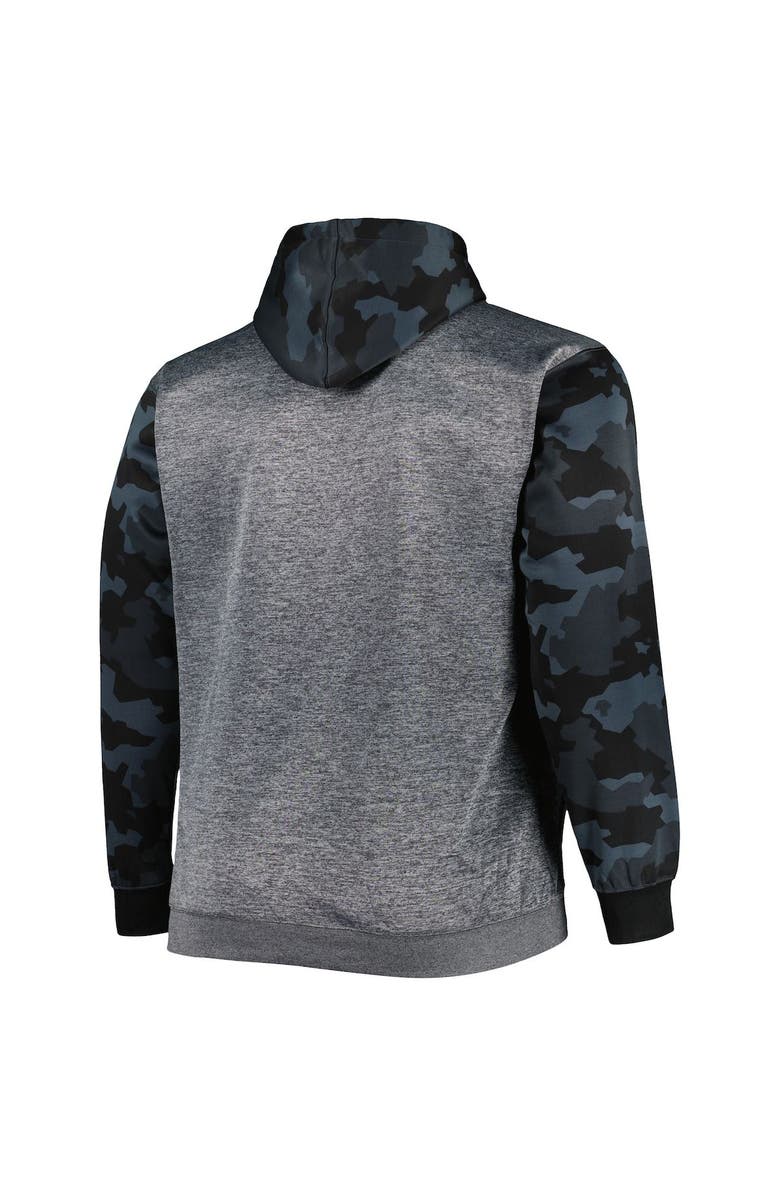 FANATICS Men's Fanatics Branded Heather Charcoal Detroit Lions Camo Pullover Hoodie, Alternate, color,