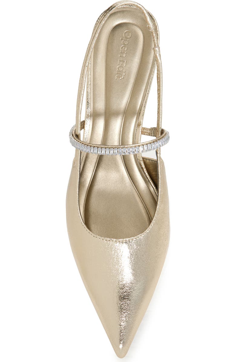 Open Edit Sophia Pointed Toe Slingback Pump, Alternate, color,