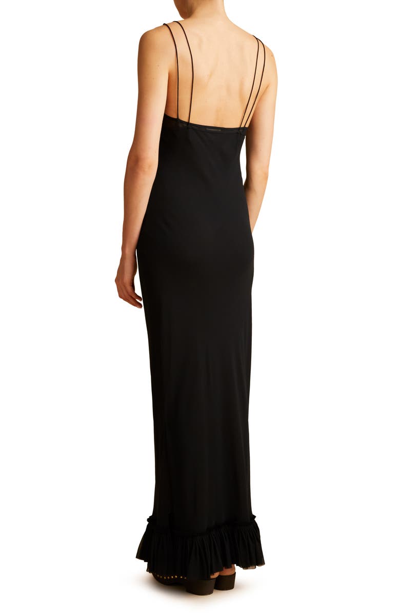 Khaite Alix Double Layer Silk Slipdress, Alternate, color, 