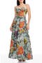 Connor Embroidered Strapless Cocktail Maxi Dress