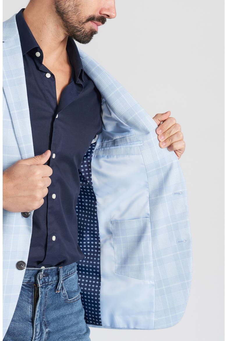 Plaid Sport Coat, Alternate, color, BLUE
