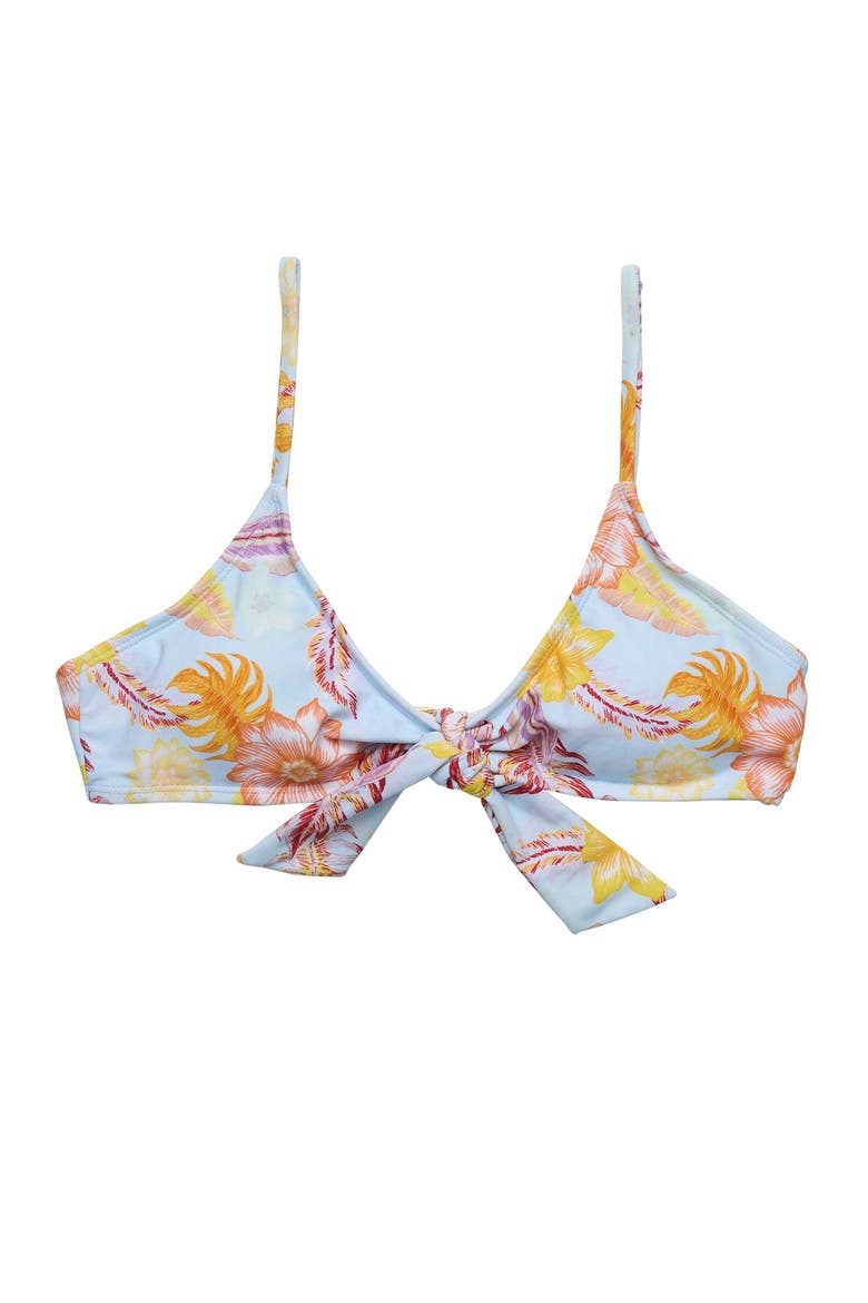 Women's Bow Front Sustainable Bikini Top, Main, color, Boho Tropical