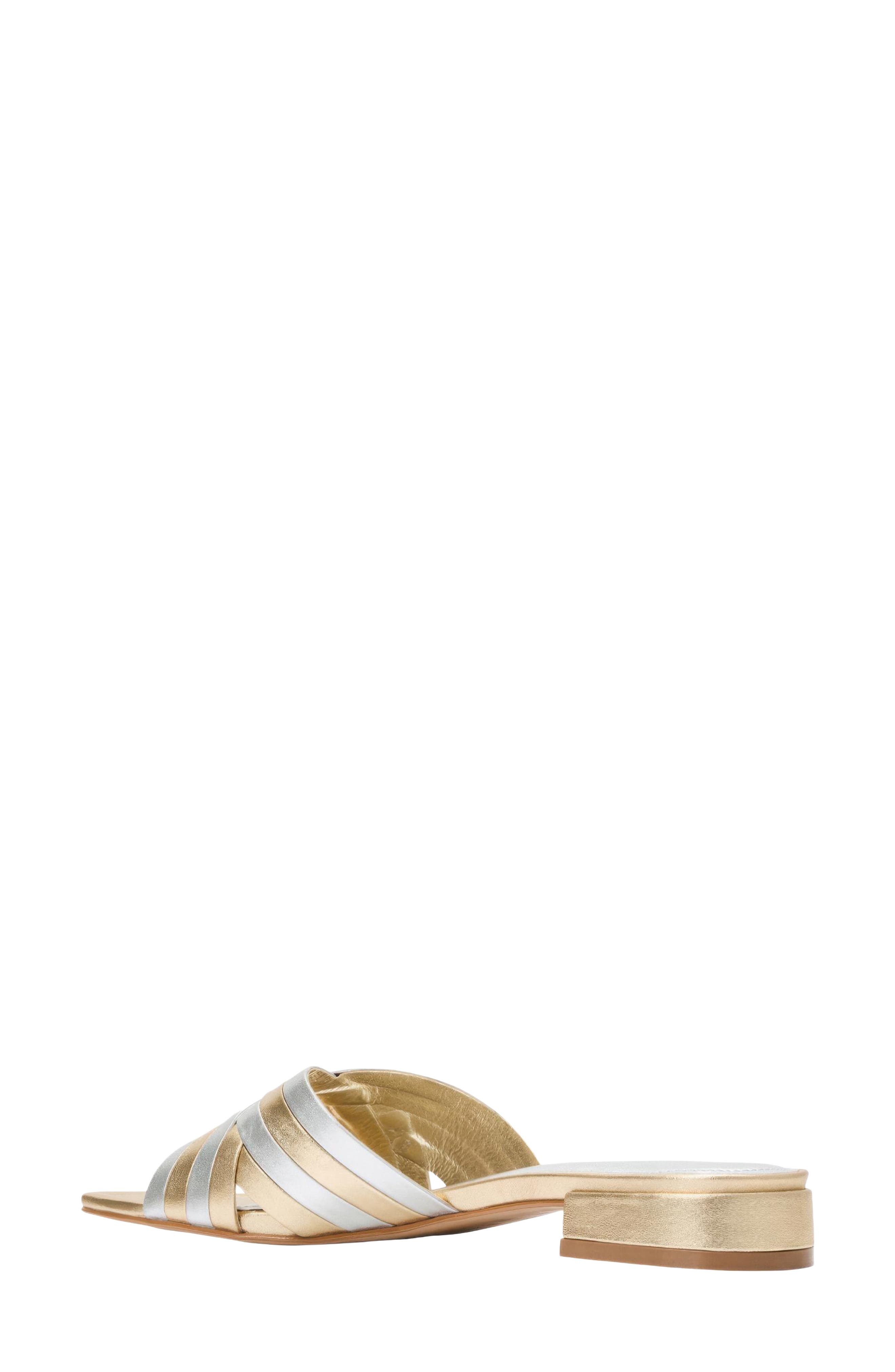 Jordan Slide Sandal, Alternate, color, METALLIC LEATHER