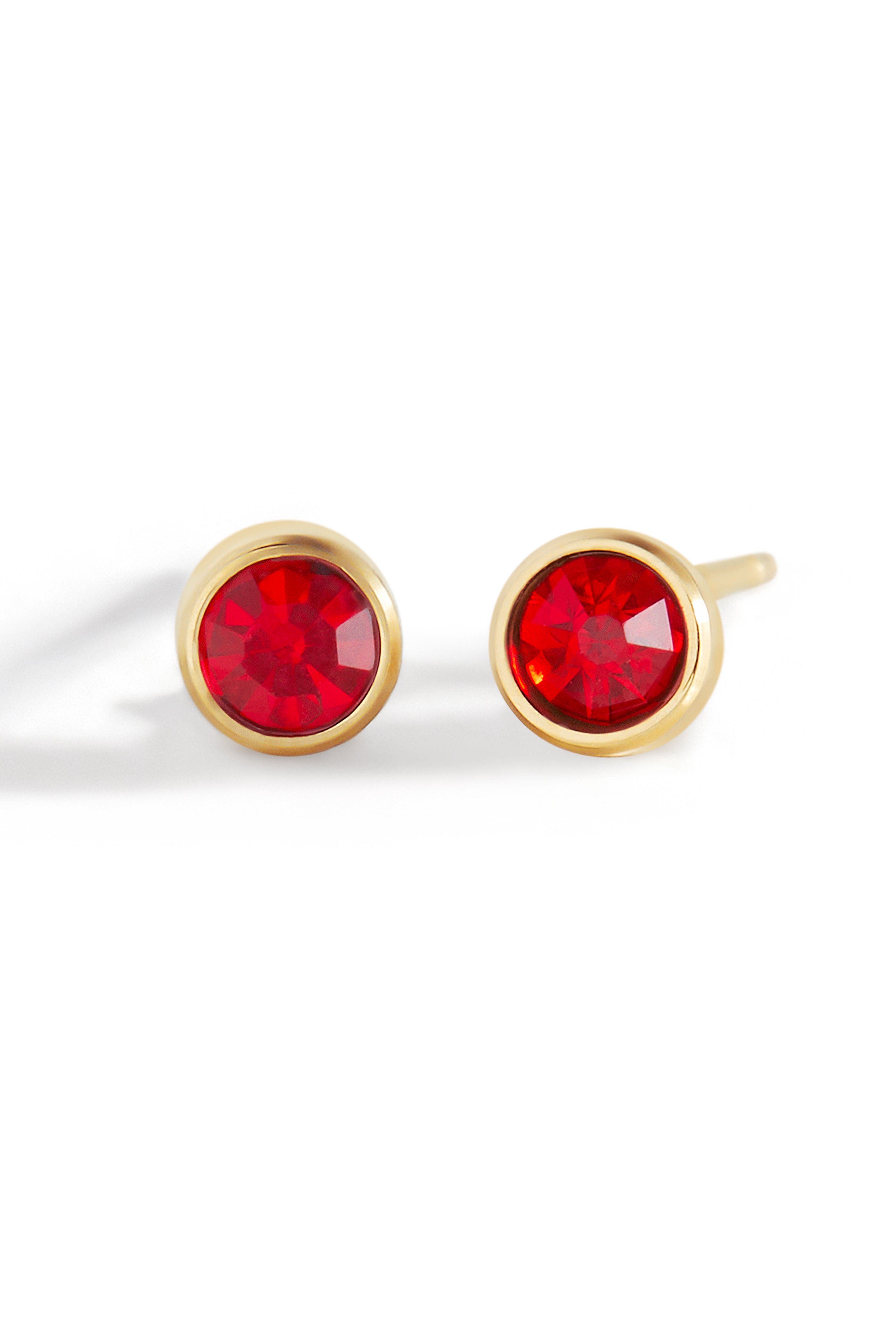 Gold-Tone / January Garnet