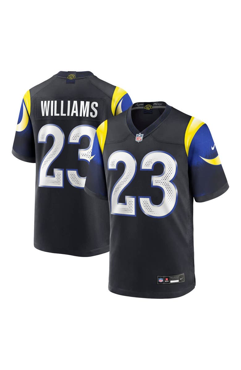 Nike Men's Nike Kyren Williams Midnight Blue Los Angeles Rams 2025 Rivalries Collection Game Jersey, Main, color, Dark Blue