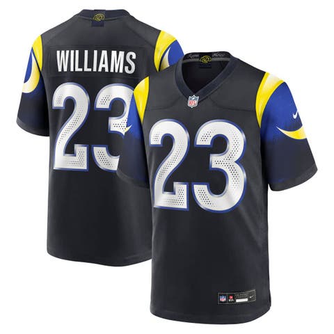 Men's Nike Kyren Williams Midnight Blue Los Angeles Rams 2025 Rivalries Collection Game Jersey