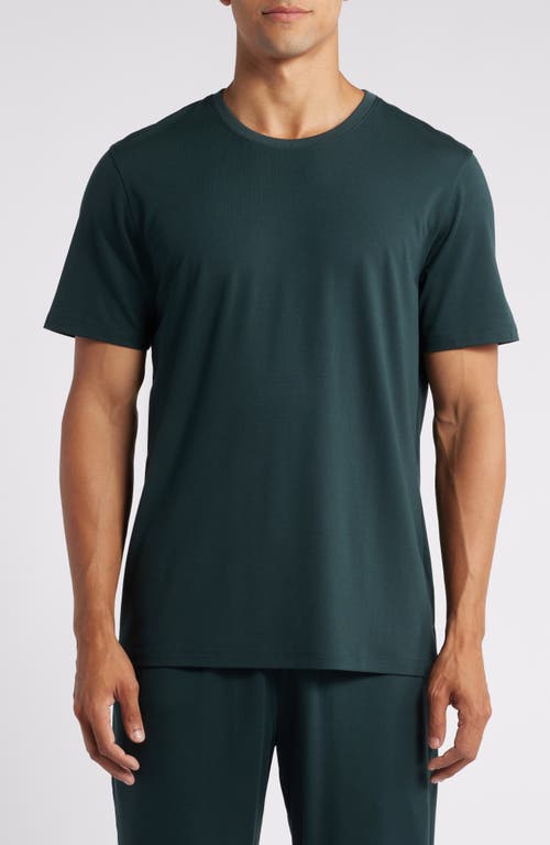 Daniel Buchler Solid Crewneck LoungeT-Shirt in Dark Petrol 