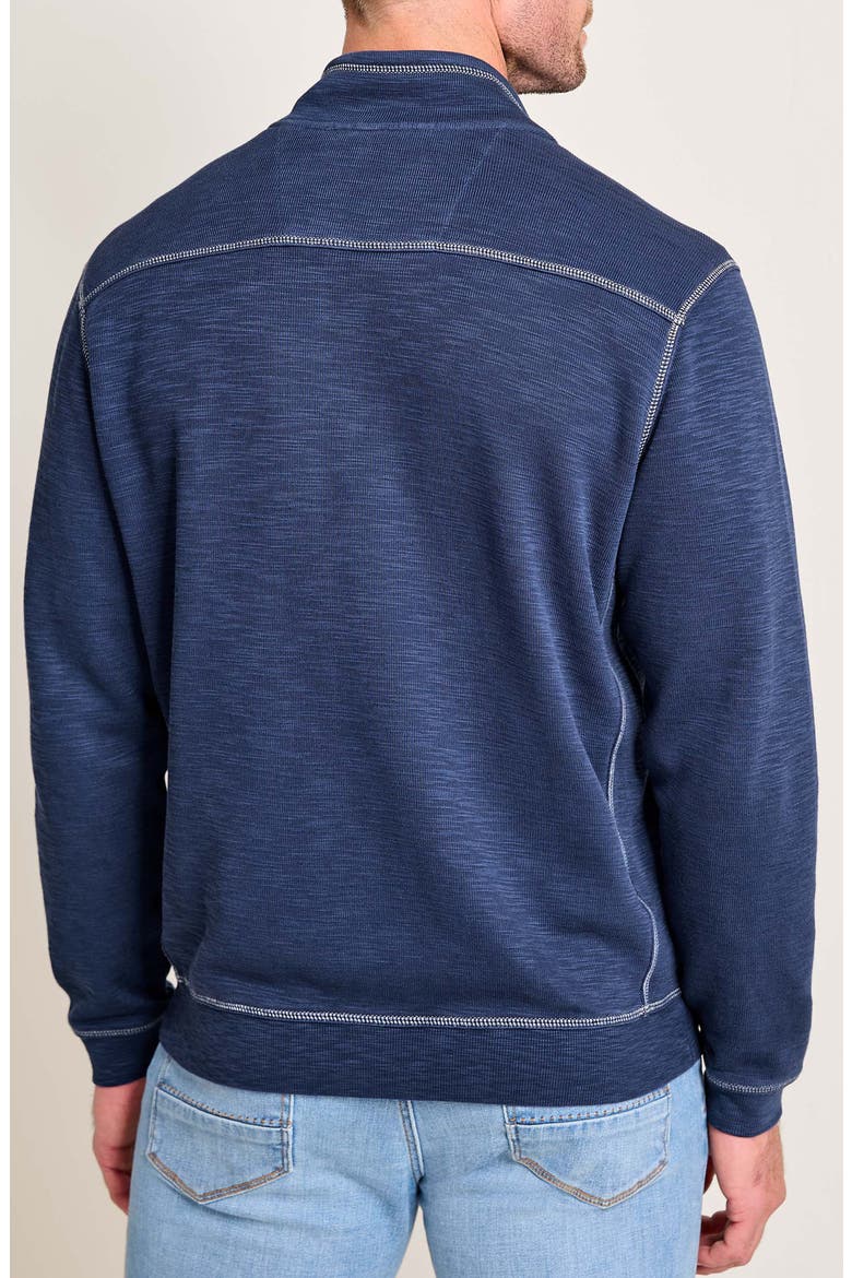 Tobago Bay Slub Rib Zip Front Jacket, Alternate, color, ISLAND NAV